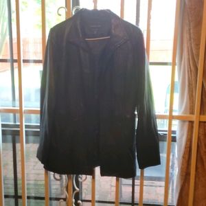 Leather coat